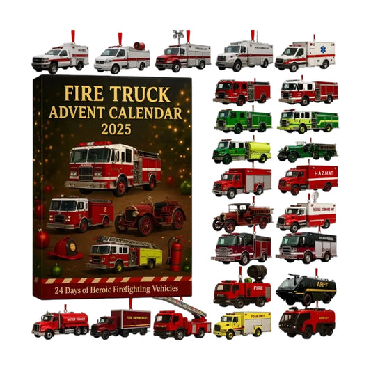 Calendrier de l’Avent Camion de Pompier 🚒 | 24 Jouets & Mini Véhicules de Secours